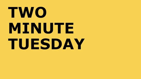 Thumbnail for Two Minute Tuesday: Holiday Health &amp; Wellness