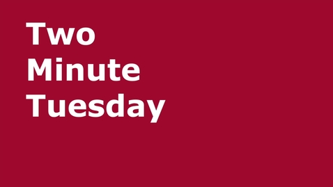 Thumbnail for Two Minute Tuesday: Outlook Department Calendar