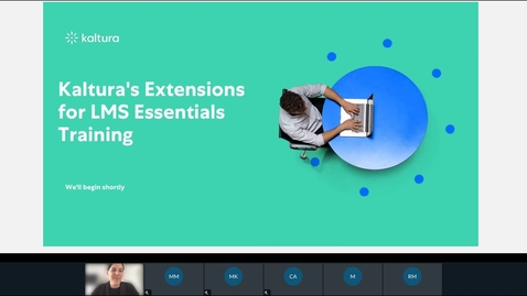 Thumbnail for entry Kaltura LMS Extension Essentials Training-2022-10-28
