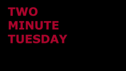 Thumbnail for Two Minute Tuesday: Black History Month