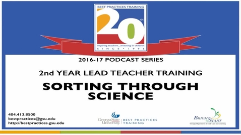 Thumbnail for Science for 2nd Year Leads 2016-17