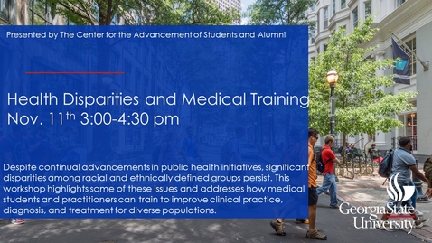 Thumbnail for Pre_Med: Health Disparities and Medical Training Panel-2020_11_11