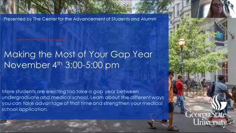 Thumbnail for Pre-Med:Making the Most of Your Gap Year-2020_11_04