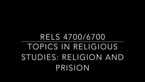 Thumbnail for RELS 4/6700 Issues in Religious Studies, Woods