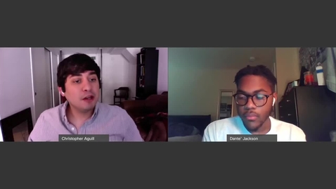 Thumbnail for Dante' Jackson Interview on Summer Research during COVID-19 by the CASA