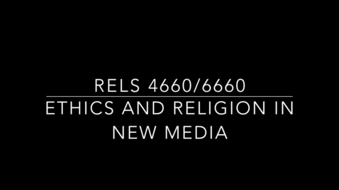 Thumbnail for RELS 4660/6660 Ethics in Health and Medicine