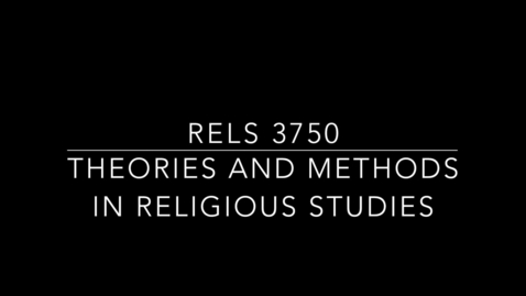 Thumbnail for RELS 3750 Theory and Method