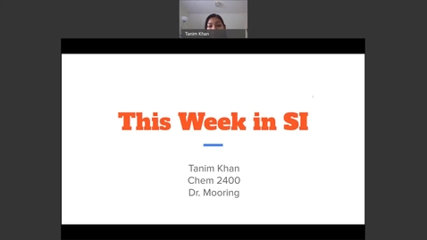 Thumbnail for entry CHEM 2400 Dr. Mooring Week 3 (2/1-5/21)