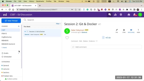 Thumbnail for Version Control and Git BootCamp 01.17.23 1Saber