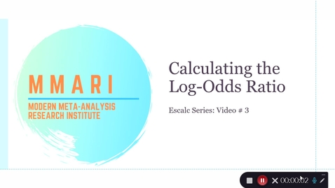 Thumbnail for entry Calculating the Log-Odds Ratio