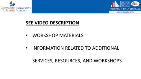 Thumbnail for entry Python &amp; Data 3 - Data Visualization &amp; Statistical Modelling