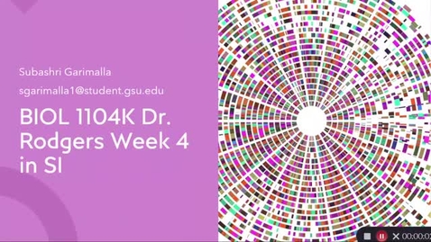 Thumbnail for BIOL 1104K Dr. Rodgers Week 4 in SI (June 28-July 2)
