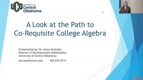 Thumbnail for A Look at the Path to Co-Requisite College Algebra