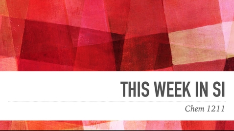 Thumbnail for Chem 1211 - Dr. Wang - Week 9 (10/26 - 10/30)