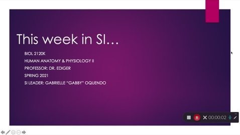 Thumbnail for BIOL 2120K, Dr. Ediger- Week 7 (03/01-03/06)