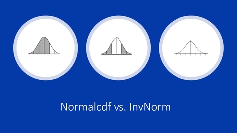 Thumbnail for Normalcdf vs InvNorm - Quiz