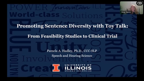 Thumbnail for RCALL Distinguished Lecture - Dr. Pamela Hadley, University of Illinois-20240125 1800-1.webex