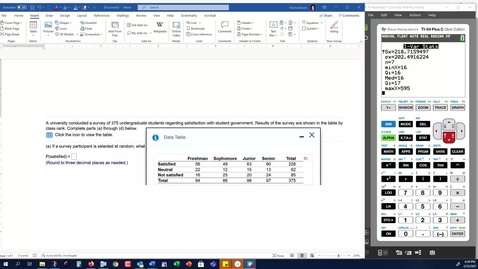 Thumbnail for entry HW 7 Problem 9 Question 5.2.42 plus Conditional Probability