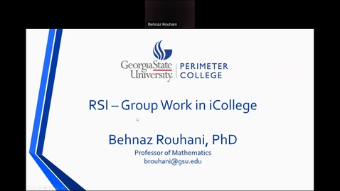 Thumbnail for RSI - Group Work in iCollege