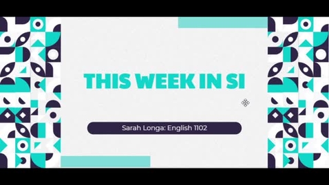 Thumbnail for This Week in SI: Amber Brooks: English 1102