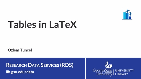 Thumbnail for LaTeX 6: Tables