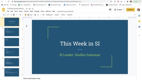 Thumbnail for CHEM 1211K DR. STROEVA THIS WEEK IN SI: 2/18-2/12 