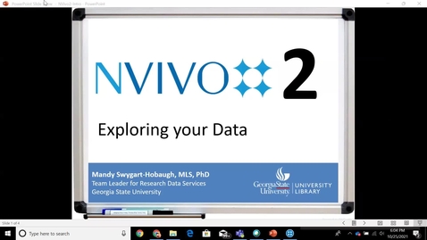Thumbnail for entry NVivo 2 (for Windows) Workshop