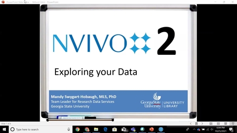 Thumbnail for NVivo 2 (for Windows) Workshop