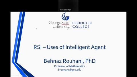 Thumbnail for entry RSI- Uses of Intelligent Agent