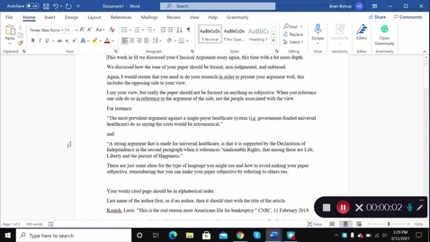 Thumbnail for Engl 1101 Dr. Worozbyt week 9 (3/8-3/12)