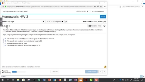 Thumbnail for Math 1401 Problem 8.1.25-T