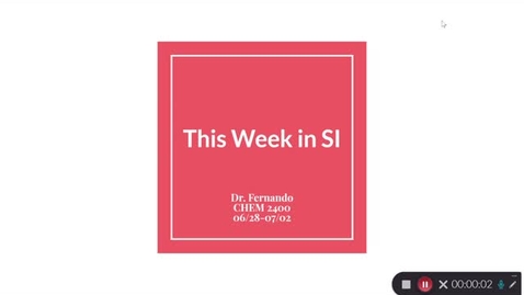 Thumbnail for CHEM 2400 Dr. Fernando Week 4 (06/28-07/02)