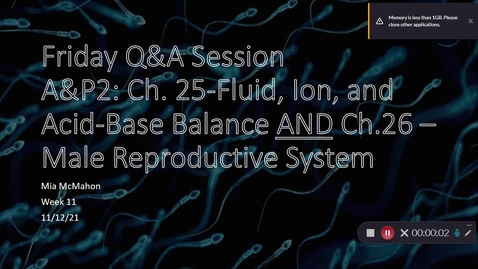 Thumbnail for Q&amp;A Wrap Up : Ch. 25 Fluid Balance and Ch. 26 Male Reproductive System - Quiz