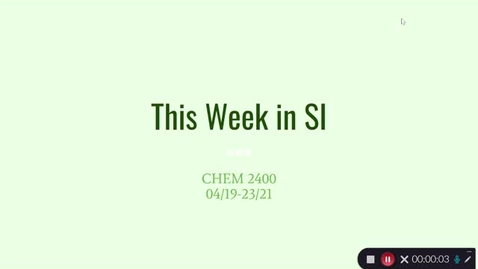 Thumbnail for CHEM 2400 Dr Mooring (04/19-23/21)