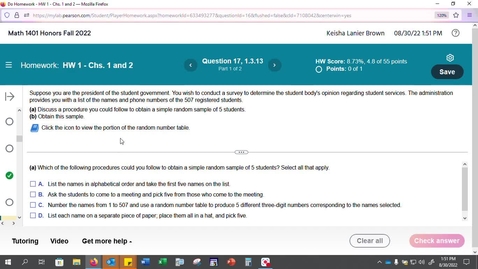 Thumbnail for entry Math 1401 Question 17 Problem 1.3.13