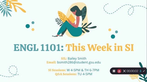 Thumbnail for ENGL 1101 Dr. Matthews - Week 3 (06/21-06/25)