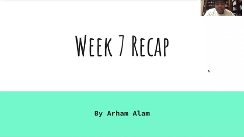 Thumbnail for CSC 1301 Week 7 Review
