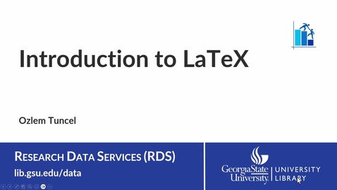 Thumbnail for LaTeX 1: Introduction to LaTeX