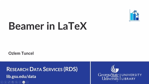 Thumbnail for LaTeX 9: Beamer Presentations
