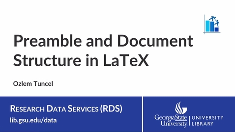 Thumbnail for LaTeX 2: Preamble and Document Structure