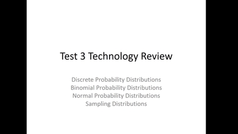 Thumbnail for Test 3 Technology Review
