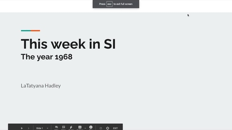 Thumbnail for Week 8 Dr. Grubbs HIST 2210 The year 1968