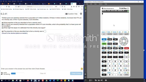 Thumbnail for Math 1401 Question 6.2.41 Question 12 with Statcrunch