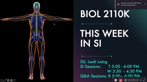 Thumbnail for BIOL 2110K Week 9 (3/22 - 3/26)