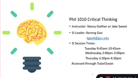 Thumbnail for Phil 1010 Week 3