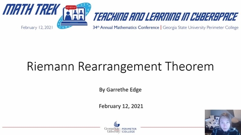 Thumbnail for entry Riemann's Rearrangement Theorem