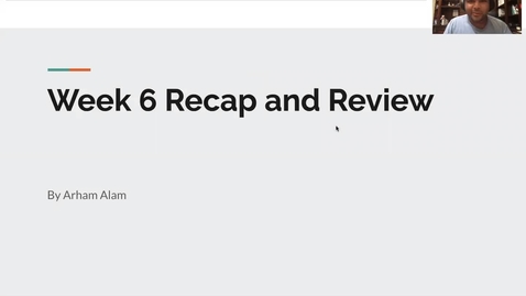 Thumbnail for CSC1301 Week 6 Recap and Review
