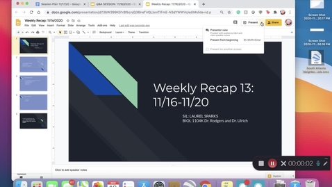 Thumbnail for Laurel Sparks BIOL11104K Dr. Rodgers Week 13 ( 11/16/2020-11/20/2020)