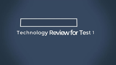 Thumbnail for Test 1 Technology Tips Chapters 1 - 4 - KB