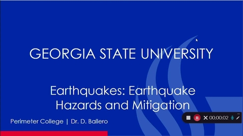 Thumbnail for WATCHME: Earthquake Hazards and Mitigation